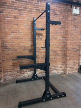 Load image into Gallery viewer, fitness store black squat rack side view

