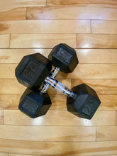 Load image into Gallery viewer, fitness store 25lb dumbbells 
